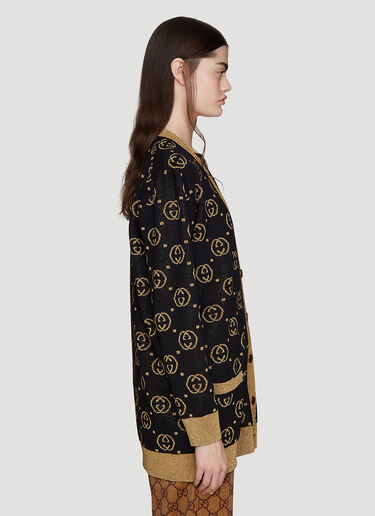GG print Lurex Cardigan Gucci GG print Lurex Cardigan Black guc0235066