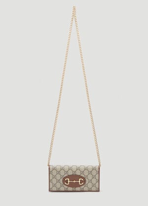 Gucci [ホースビット1955] チェーンウォレット ブラウン guc0241151
