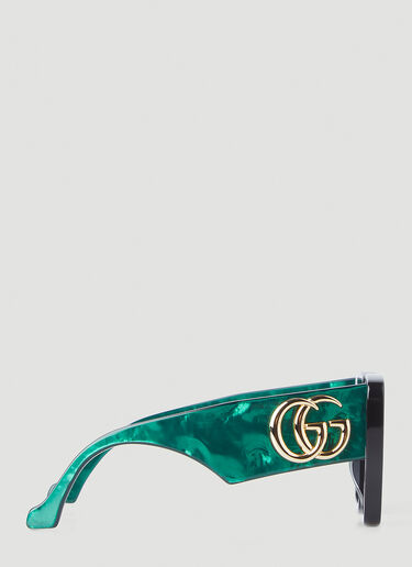 Gucci Oversized Logo Sunglasses Black guc0245251
