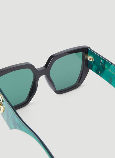 Gucci Oversized Logo Sunglasses Black guc0245251