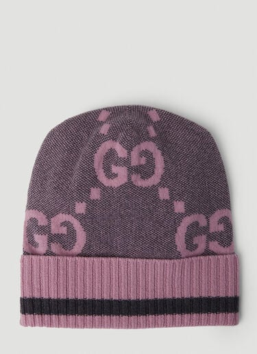 GG Motif Beanie Hat Gucci GG Motif Beanie Hat Pink guc0251144