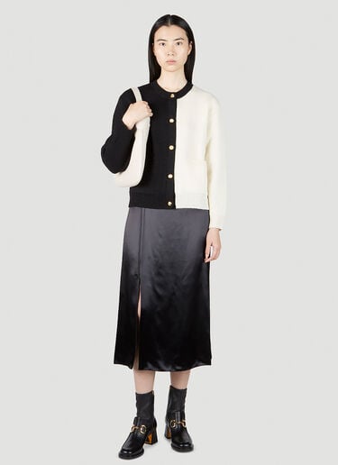 Monochrome Cardigan Gucci Monochrome Cardigan Black guc0251205