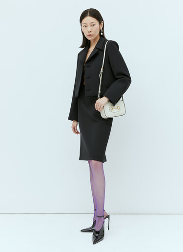 Gucci 홀스빗 펜슬 미디 스커트 블랙 guc0254018