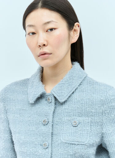 Tweed Jacket Gucci Tweed Jacket Blue guc0255010