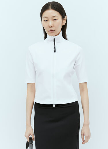 Shiny 莱卡拉链上衣 Gucci Shiny 莱卡拉链上衣 白色 guc0255018