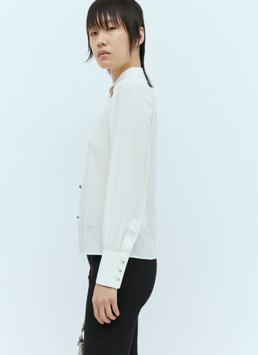 Crystal Buttons Shirt Gucci Crystal Buttons Shirt White guc0255054