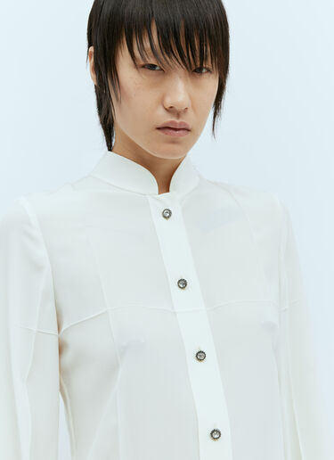 Gucci 크리스털 버튼 셔츠 화이트 guc0255054