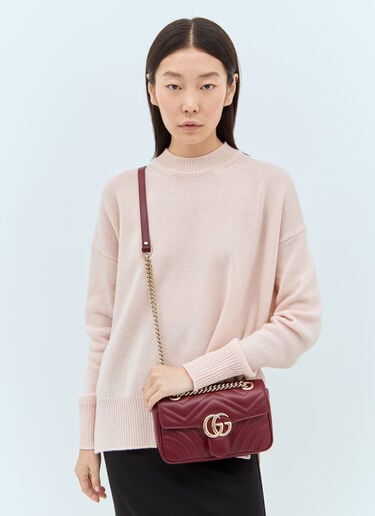 Gucci GG Marmont Mini Shoulder Bag Burgundy guc0257142