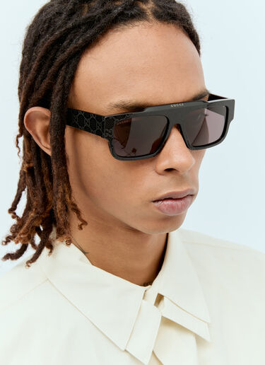 方框太阳镜 Gucci 方框太阳镜 黑色 gus0156001