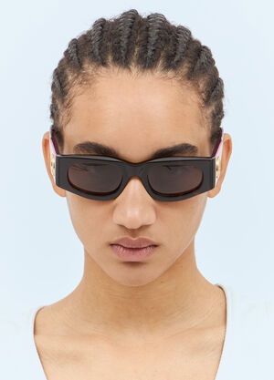 Gucci Rectangular Frame Sunglasses Brown gus0257004