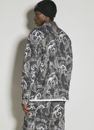 Camo Printed Utility Shirt Han Kjøbenhavn Camo Printed Utility Shirt Grey han0154002