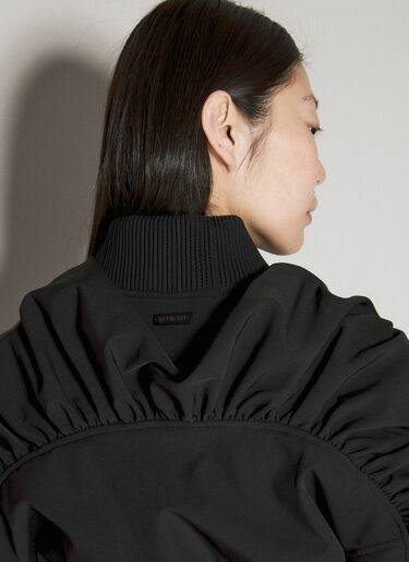 Han Kjøbenhavn Smocked Track Jacket Black han0255014