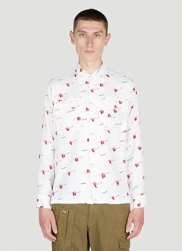 Flamingo Shirt Human Made Flamingo Shirt White hmd0152004