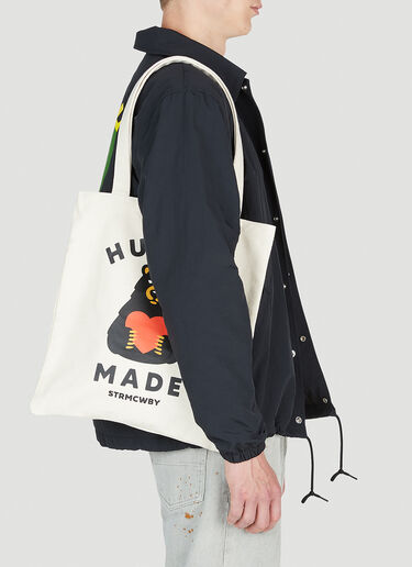 Human Made 북 베어 토트백 화이트 hmd0152028