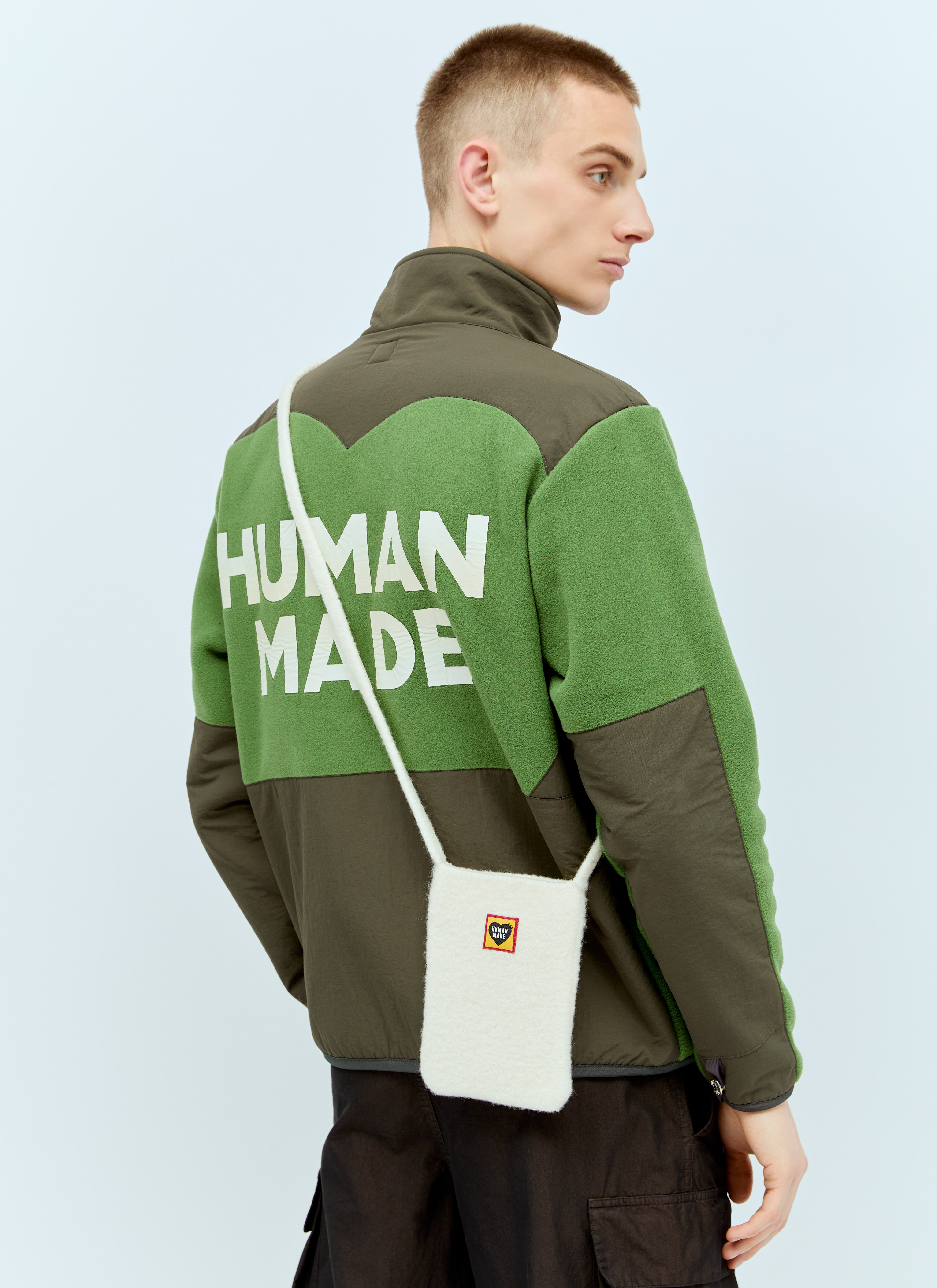 【国内正規総代理店アイテム】 Made Human Mini LN-CC® | homme pour White en Bag Shoulder Knit バッグ