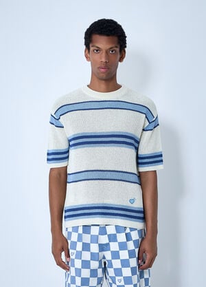 HUMAN MADE Striped Knit Top Blue hmd0161005