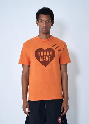 HUMAN MADE Logo Motif T-Shirt Orange hmd0161006