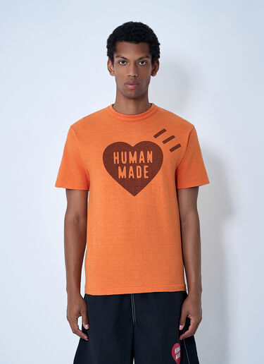 HUMAN MADE Logo Motif T-Shirt Orange hmd0161006