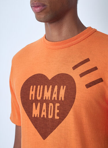 HUMAN MADE Logo Motif T-Shirt Orange hmd0161006