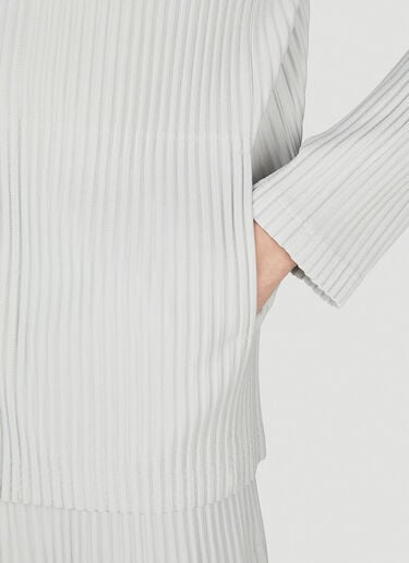 Homme Plissé Issey Miyake 지퍼 재킷 그레이 hmp0152004