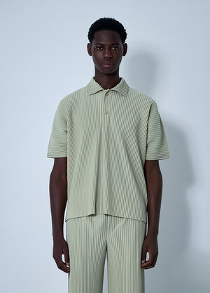 Homme Plissé Issey Miyake 褶饰衬衫  绿色 hmp0161010