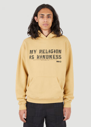 HYMNE x LN-CC x Online Ceramics Dear Hearts Hooded Sweatshirt Camel hym0146004
