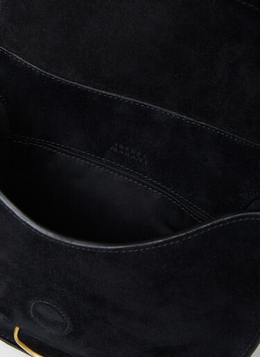 Isabel Marant Botsy 자수 가죽 스몰 숄더백 블랙 ibm0253043