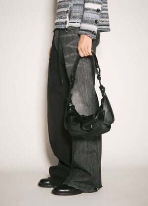 Innerraum Small Object M02 Half Moon Shoulder Bag Black inn0158005