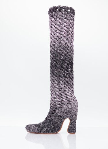 Spiral Cable Boots Isa Boulder Spiral Cable Boots Lilac isa0253010