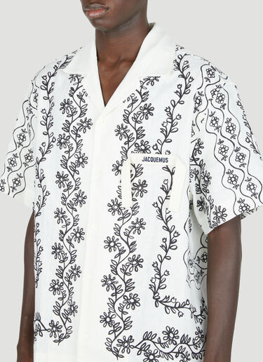 Jacquemus La Chemise Jean Shirt White jac0154005