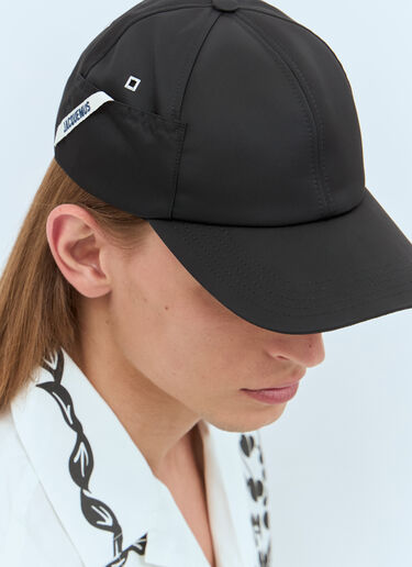 La Casquette 오발리 베이스볼 캡 Jacquemus La Casquette 오발리 베이스볼 캡 블랙 jac0158026
