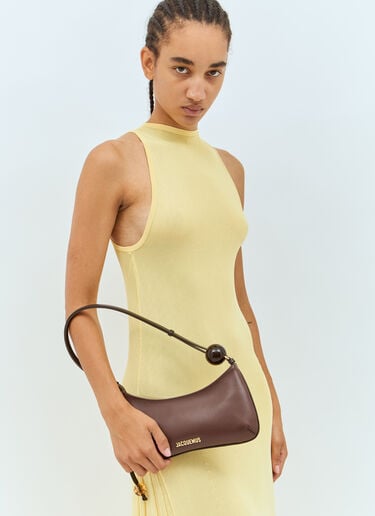 Le Bisou Perle Shoulder Bag Jacquemus Le Bisou Perle Shoulder Bag Brown jac0251064