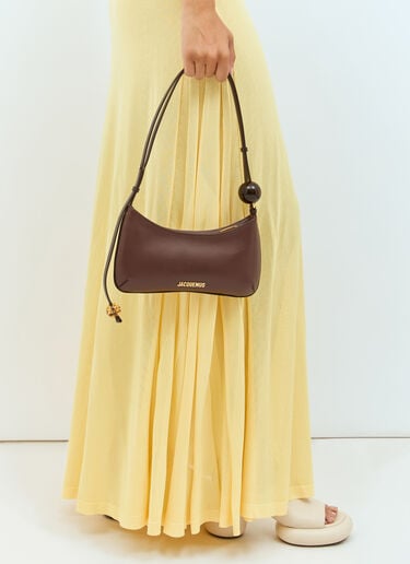 Le Bisou Perle Shoulder Bag Jacquemus Le Bisou Perle Shoulder Bag Brown jac0251064