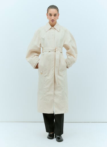 Le Trench Bari Coat Jacquemus Le Trench Bari Coat Cream jac0256002