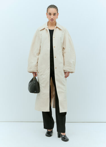 Le Trench Bari Coat Jacquemus Le Trench Bari Coat Cream jac0256002