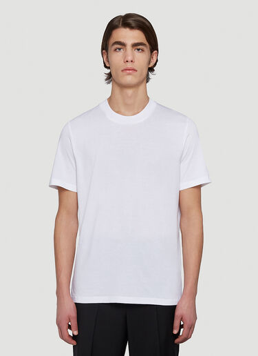 Jil Sander Short-Sleeved T-Shirt White jil0143017