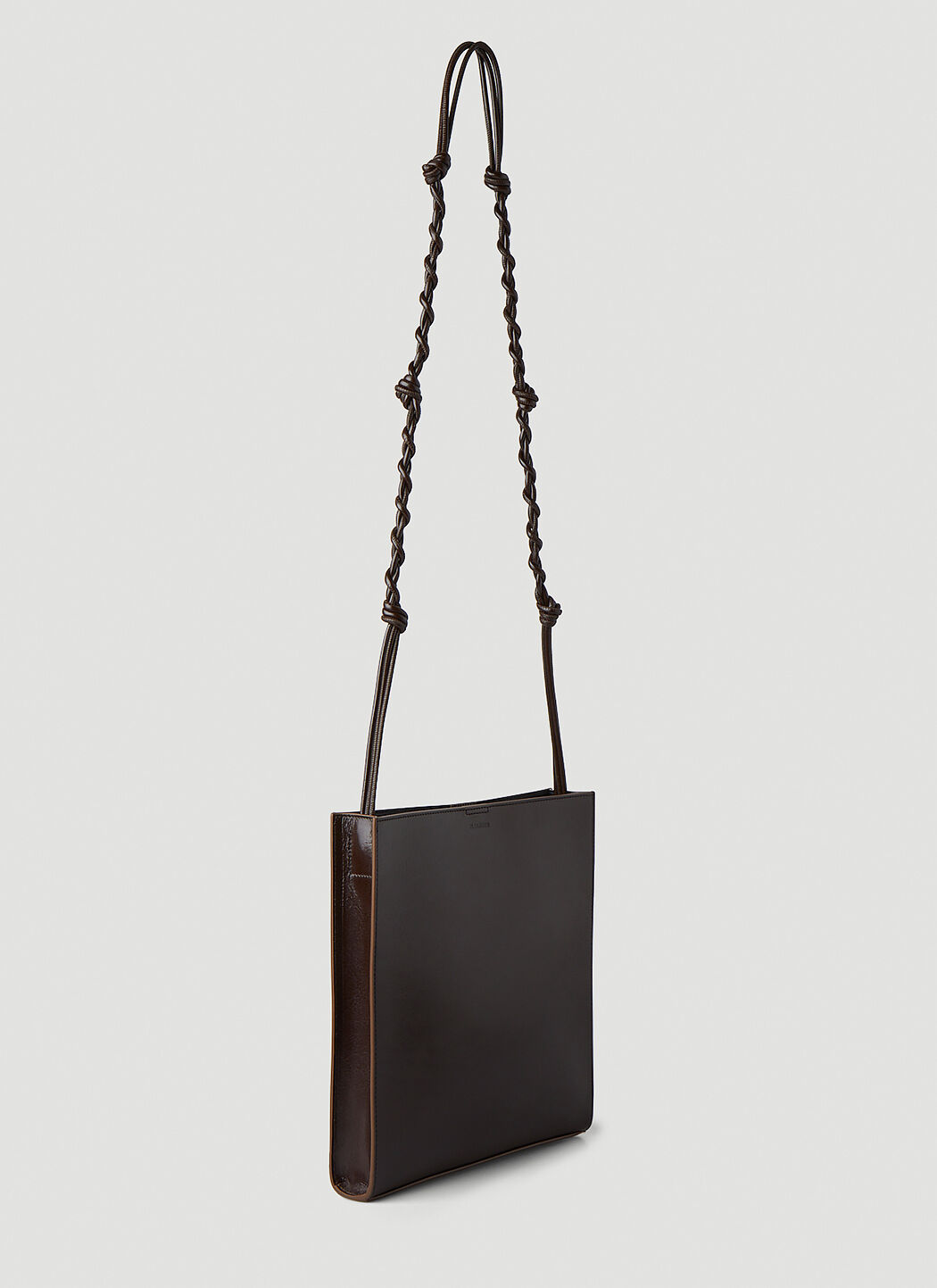 Jil Sander Tangled Medium Crossbody Bag Brown | LN-CC