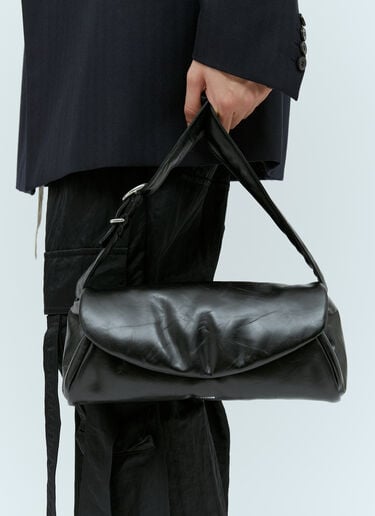 라지 카놀로 패딩 크로스바디 백 Jil Sander 라지 카놀로 패딩 크로스바디 백 블랙 jil0154007