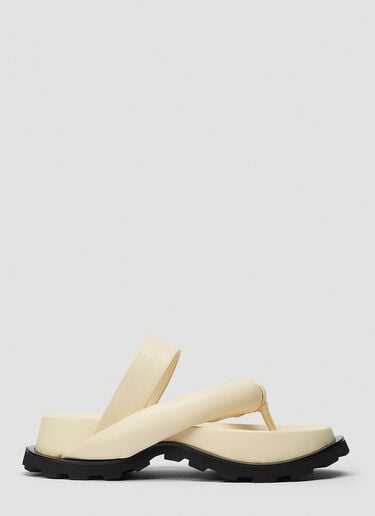 Leather Sandals Jil Sander Leather Sandals Beige jil0243020