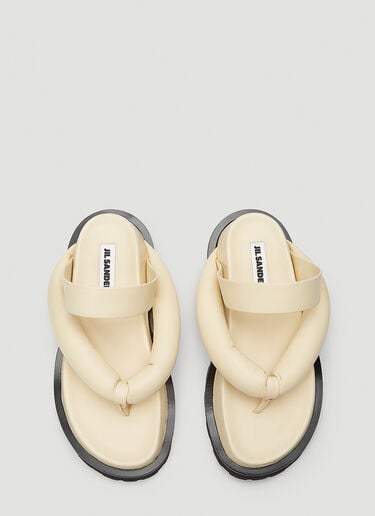 Leather Sandals Jil Sander Leather Sandals Beige jil0243020