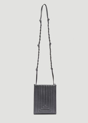 Jil Sander Tangle Quilted Small Shoulder Bag Black jil0243038