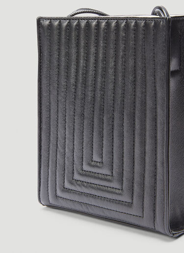 Jil Sander Tangle Quilted Small Shoulder Bag Black jil0243038