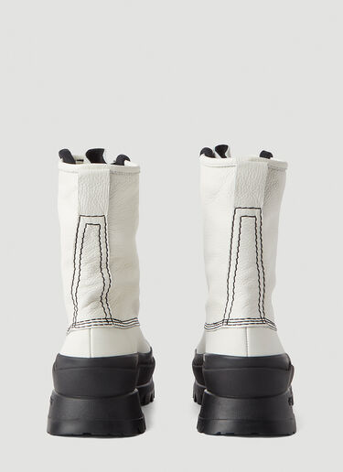 Jil Sander Lace-Up Boots White jil0245064