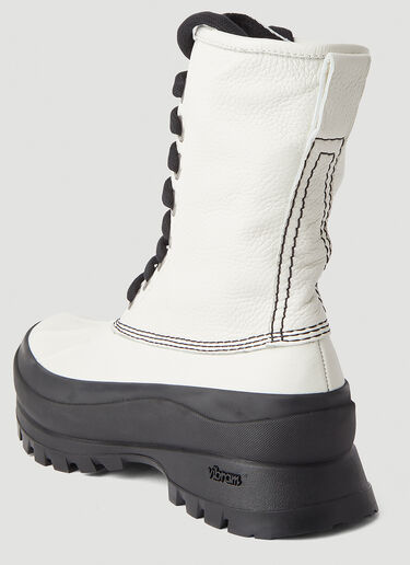 Lace-Up Boots Jil Sander Lace-Up Boots White jil0245064