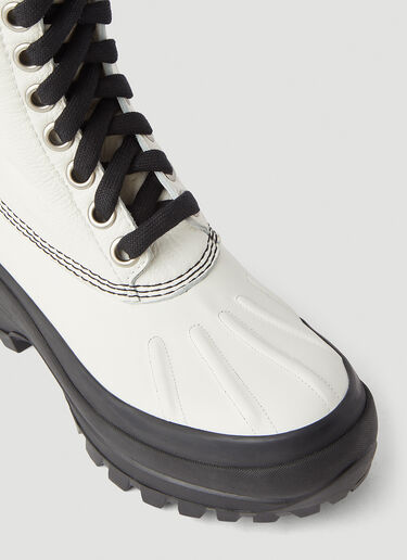 Jil Sander Lace-Up Boots White jil0245064