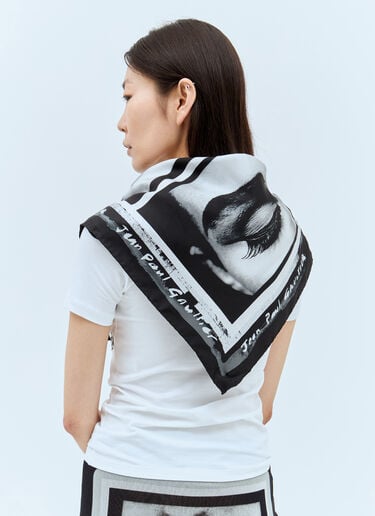 Eyes And Lips Silk Scarf Jean Paul Gaultier Eyes And Lips Silk Scarf White jpg0258023