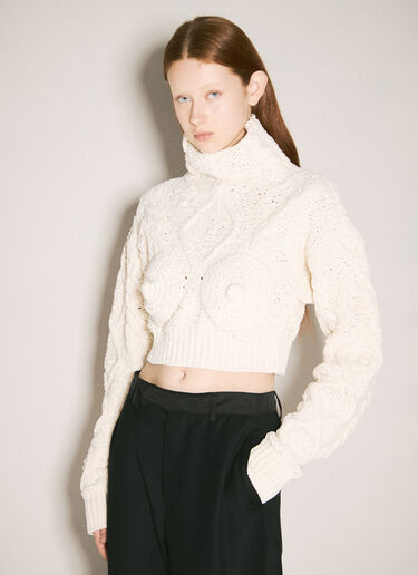 Jean Paul Gaultier Madonna Chest Sweater Cream jpg0258030