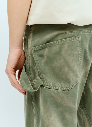 JW Anderson Twisted Workwear Jeans Green jwa0156003