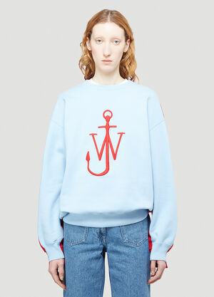 JW Anderson Deconstructed Fleece Sweatshirt Blue jwa0244004