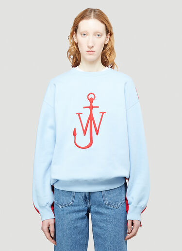 JW Anderson Deconstructed Fleece Sweatshirt Blue jwa0244004